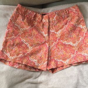 Talbots paisley shorts size 8.